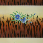 Tigris mintás fürdőruha anyag - FLOWER PATTERNED